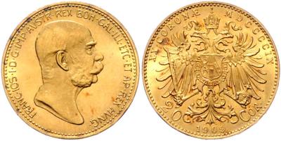 Franz Josef I. GOLD - Münzen, Medaillen und Papiergeld