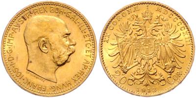 Franz Josef I. GOLD - Münzen, Medaillen und Papiergeld