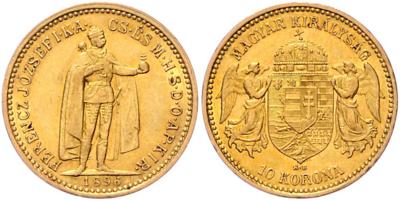 Franz Josef I. GOLD - Münzen, Medaillen und Papiergeld