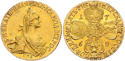 Katharina II. 1762-1796 GOLD - Münzen, Medaillen und Papiergeld