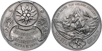 Meran, Suldnerfest 1890 - Münzen, Medaillen und Papiergeld