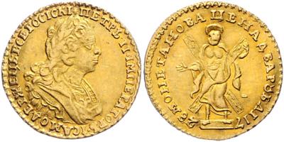 Peter II. 1727-1730 GOLD - Münzen, Medaillen und Papiergeld
