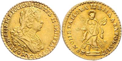 Peter II. 1727-1730 GOLD - Mince a medaile