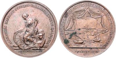 Übergabe der Stadt Spalato (Split) an den Gouverneur von Dalmatien, Alexander Marmont - Mince a medaile