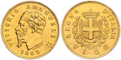 Vittorio Emanuele II. 1861-1878 GOLD - Mince a medaile