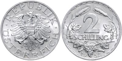 ALU 2 Schilling 1952 - Münzen, Medaillen und Papiergeld