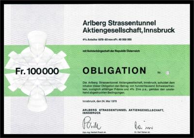Arlberg Straßentunnel AG - Mince a medaile