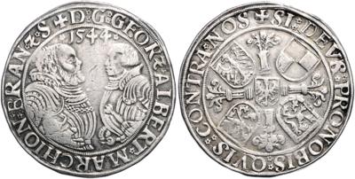Brandenburg-Ansbach I und Bayreuth I, Georg von Ansbach und Albrecht von Bayreuth 1536-1543 - Coins and medals