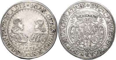Eggenberg, Johann Christian und Johann Seyfried 1652-1658 - Coins and medals