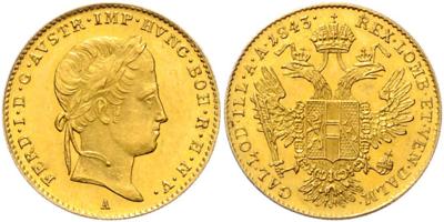 Ferdinand I. GOLD - Münzen, Medaillen und Papiergeld