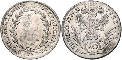 Josef II., als Mitregent - Münzen, Medaillen und Papiergeld