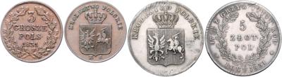 Kongreßpolen-Aufstand 1831 - Mince a medaile