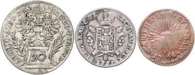 Maria Theresia- italienische, niederländische und vorderösterreichische Gebiete - Monete e medaglie