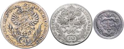 Maria Theresia- Münzstätten Graz und Hall - Coins and medals