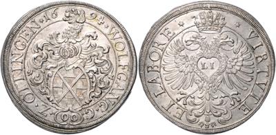 Öttingen, Wolfgang IV. 1663-1708 - Mince a medaile