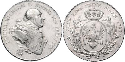 Brandenburg-Preussen, Friedrich Wilhelm II. 1786-1797 - Münzen, Medaillen und Papiergeld