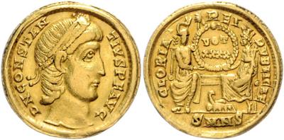 Constantius II. 337-361 GOLD - Münzen, Medaillen und Papiergeld