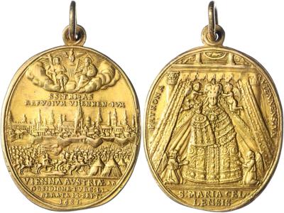 Entsatz von Wien 1683 - Mince, medaile a papírové peníze