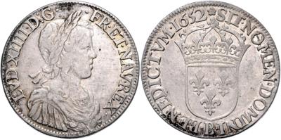 Frankreich, Ludwig XIV. 1643-1715 - Münzen, Medaillen und Papiergeld