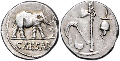 Gaius Iulius Caesar 100-44 v. C. - Coins, medals and paper money