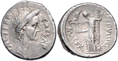 Gaius Iulius Caesar 100-44 v. C. - Mince, medaile a papírové peníze