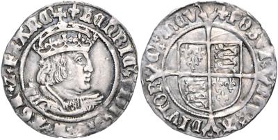 Großbritannien, Heinich VIII. 1509-1547 - Münzen, Medaillen und Papiergeld