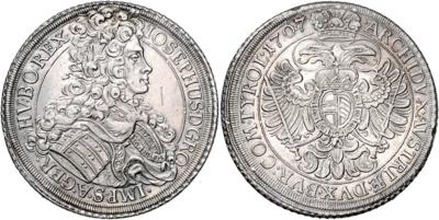 Haus Habsburg, Josef I. 1705-1711 - Coins, medals and paper money