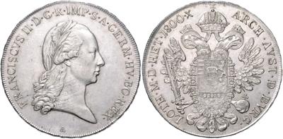 Haus Habsburg-Lothringen, Franz II. 1792-1806 - Münzen, Medaillen und Papiergeld