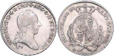 Haus Habsburg-Lothringen, Josef II. 1765/1780-1790 - Mince, medaile a papírové peníze