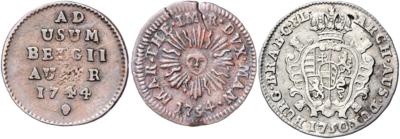 Haus Habsburg-Lothringen, Maria Theresia 1740-1780-Niederländische und italienische Prägungen - Coins, medals and paper money
