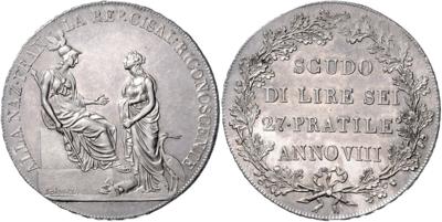 Italien, Cisalpine Republik 1800-1801 - Monete, medaglie e cartamoneta