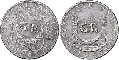 Jamaika, Georg II. 1727-1760 - Mince, medaile a papírové peníze
