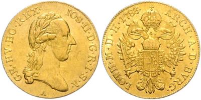 Josef II. GOLD - Mince, medaile a papírové peníze