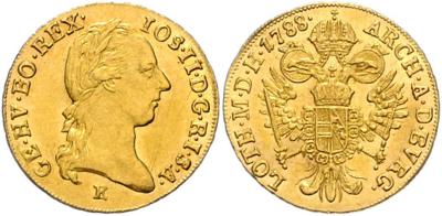 Josef II. GOLD - Coins, medals and paper money