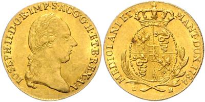 Josef II. GOLD - Mince, medaile a papírové peníze