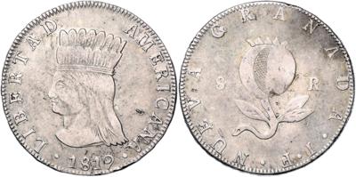 Kolumbien, Vereinigte Provinzen von Neugranada 1819-1822 - Münzen, Medaillen und Papiergeld