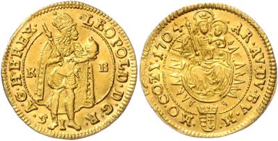 Leopold I. GOLD - Mince, medaile a papírové peníze
