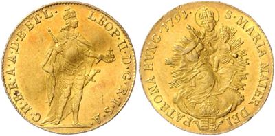 Leopold II. GOLD - Mince, medaile a papírové peníze