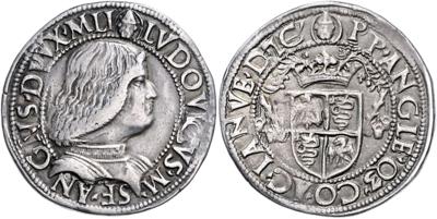 Mailand, Ludovico Maria Sforza 1494-1499 - Mince, medaile a papírové peníze