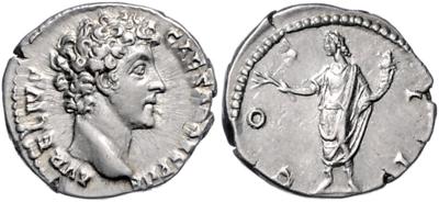 Marcus Aurelius als Caesar 139-161 - Coins, medals and paper money