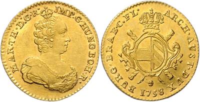 Maria Theresia GOLD - Mince, medaile a papírové peníze