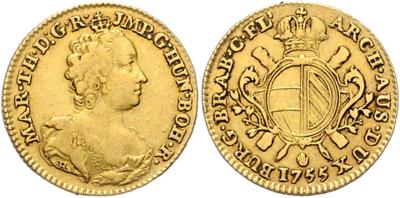 Maria Theresia GOLD - Münzen, Medaillen und Papiergeld