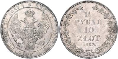 Polen, Nikolaus I. 1825-1855 - Mince, medaile a papírové peníze