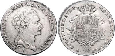 Polen, Stanislaus August 1764-1795 - Münzen, Medaillen und Papiergeld