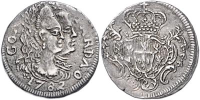 Portugiesisch Indien, Maria I. und Pedro III. 1777-1786 - Monete, medaglie e cartamoneta