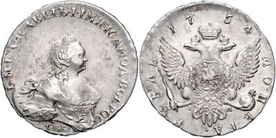 Rußland, Elisabeth 1741-1762 - Mince, medaile a papírové peníze