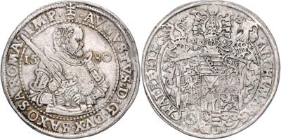 Sachsen A. L., August 1553-1586 - Mince, medaile a papírové peníze