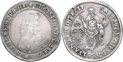 Schweden, Christina 1632-1654 - Coins, medals and paper money
