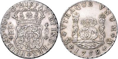 Spanisches Weltreich, Ferdinand VI. 1746-1759 - Monete, medaglie e cartamoneta