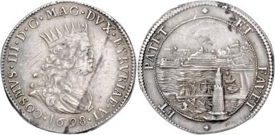 Toskana, Cosimo III. Medici 1670-1723 - Mince, medaile a papírové peníze